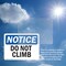 Signmission Do Not Climb, 7 in W x Rectangle, Vinyl Decal OS-2PACK-NS-D-57-L-11117 - alternate 5